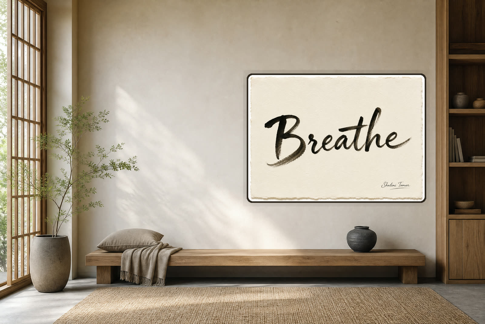 Breathe: A Pause in Ink — Meditation room