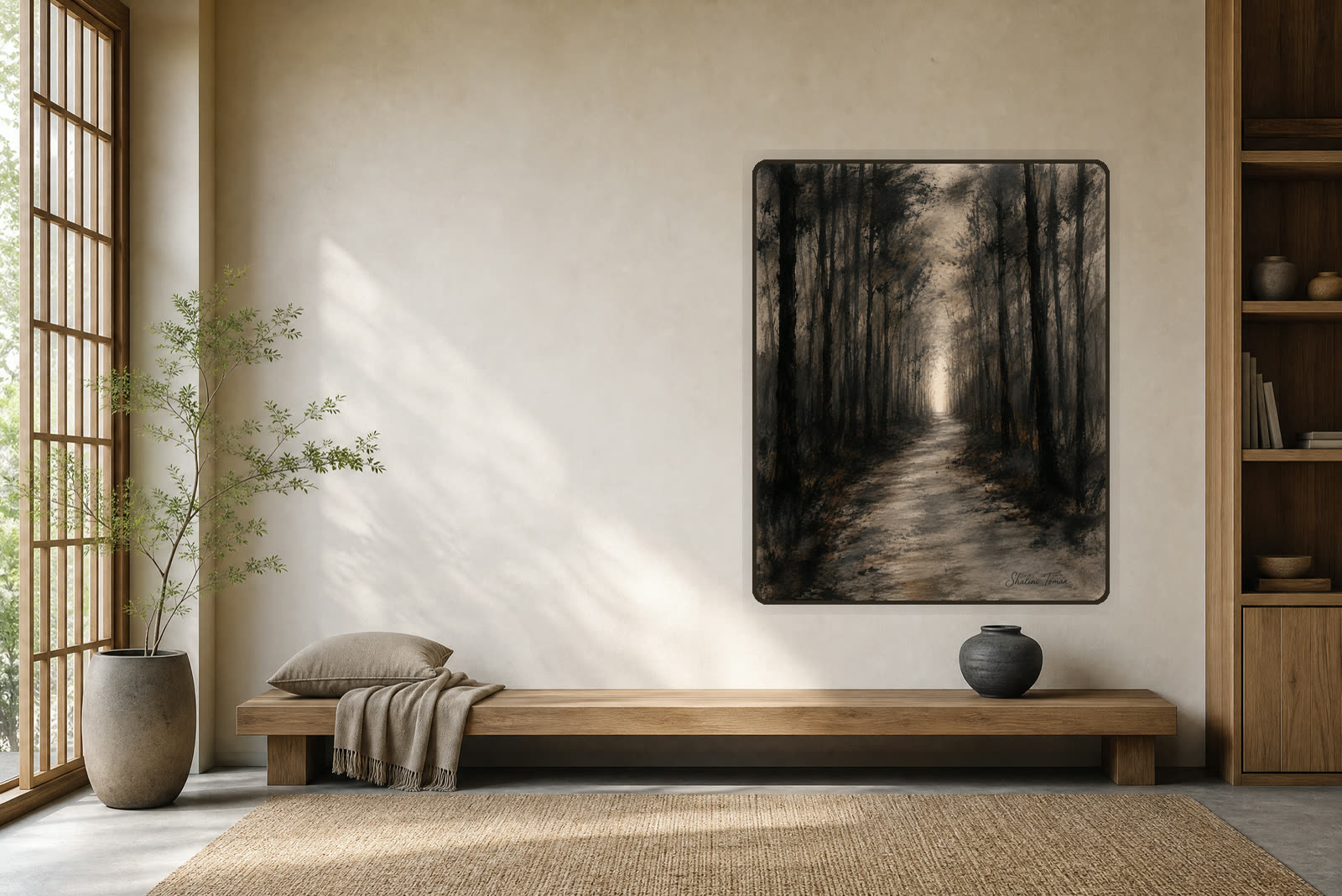 The Forest Remembers the Light — Meditation room