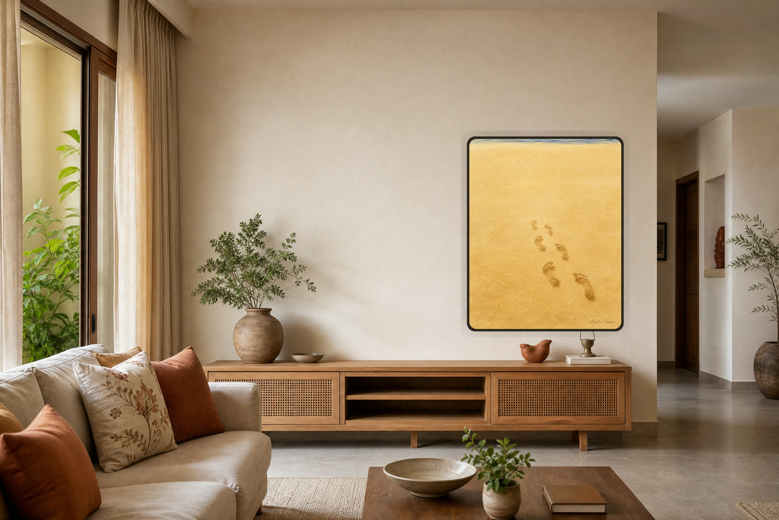 Footprints We Leave Together — Warm living room