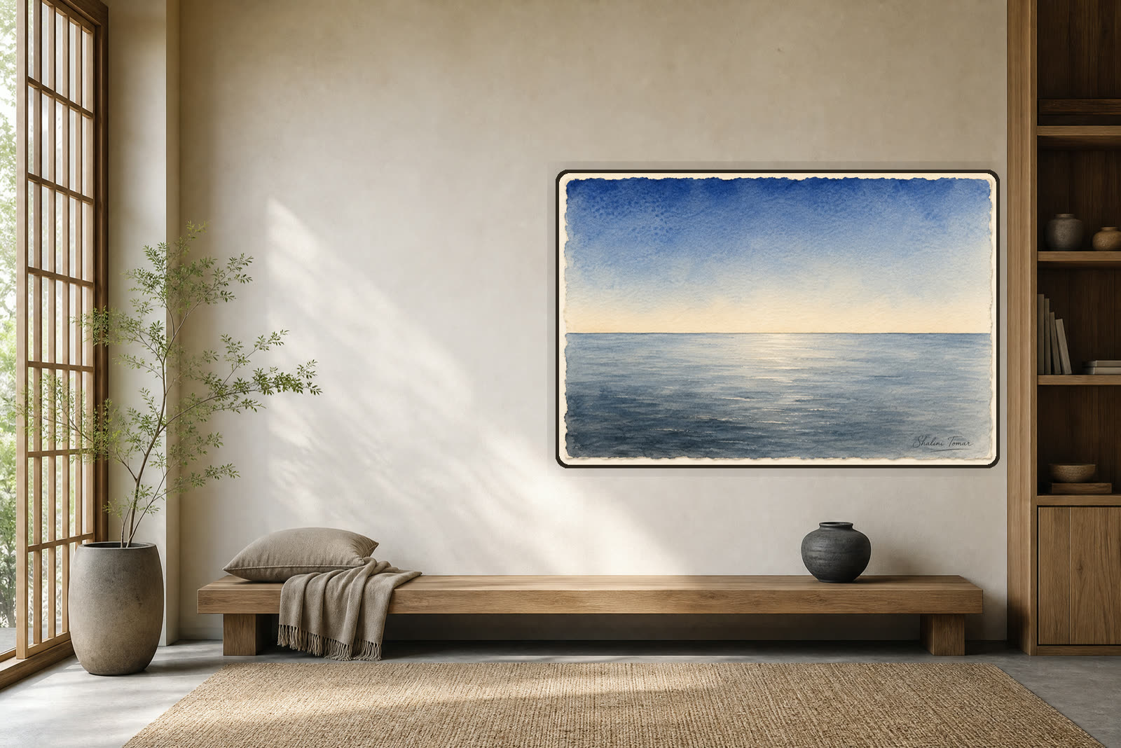 Blue Hour at the Endless Sea — Meditation room