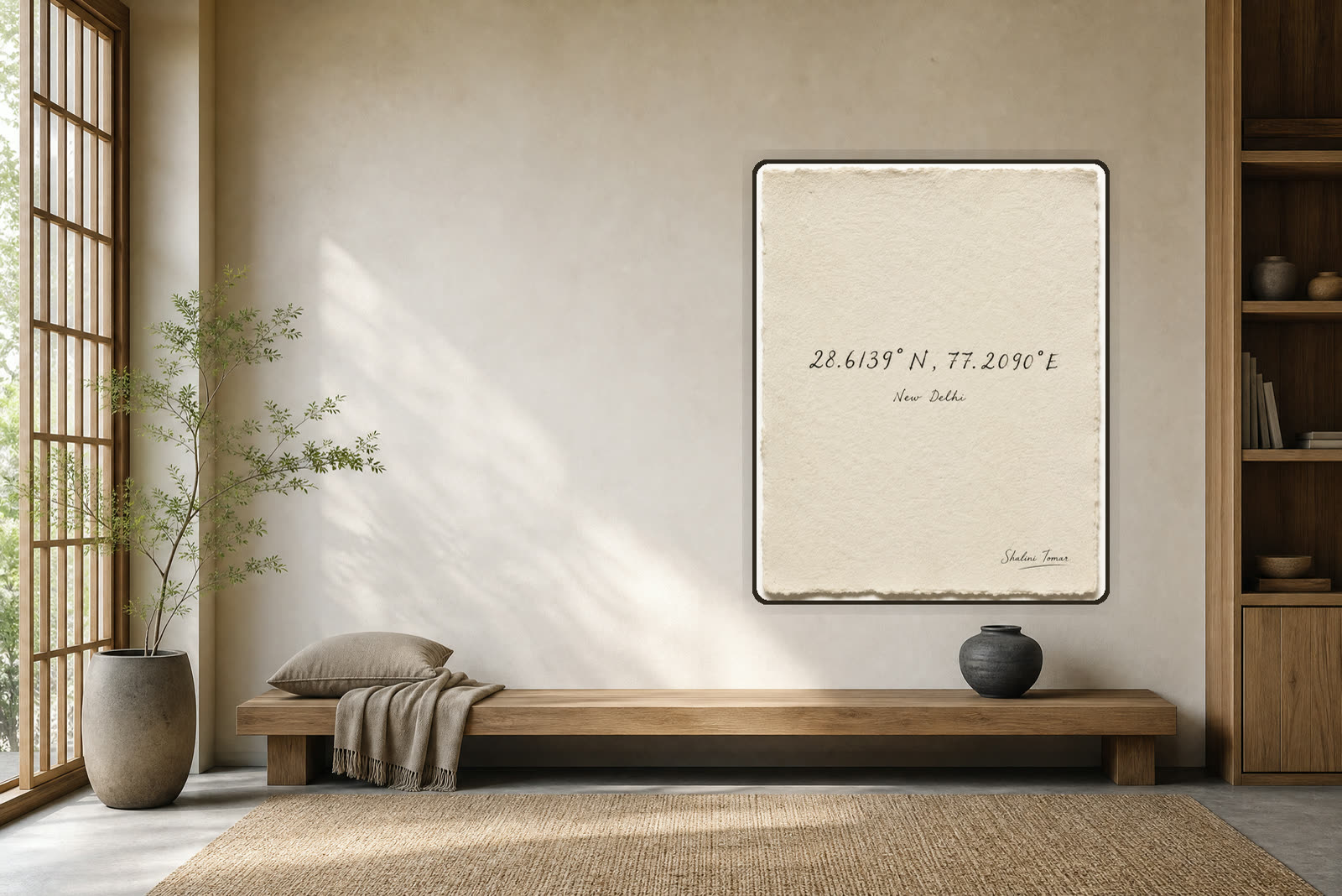 New Delhi, Written in Coordinates — Meditation room