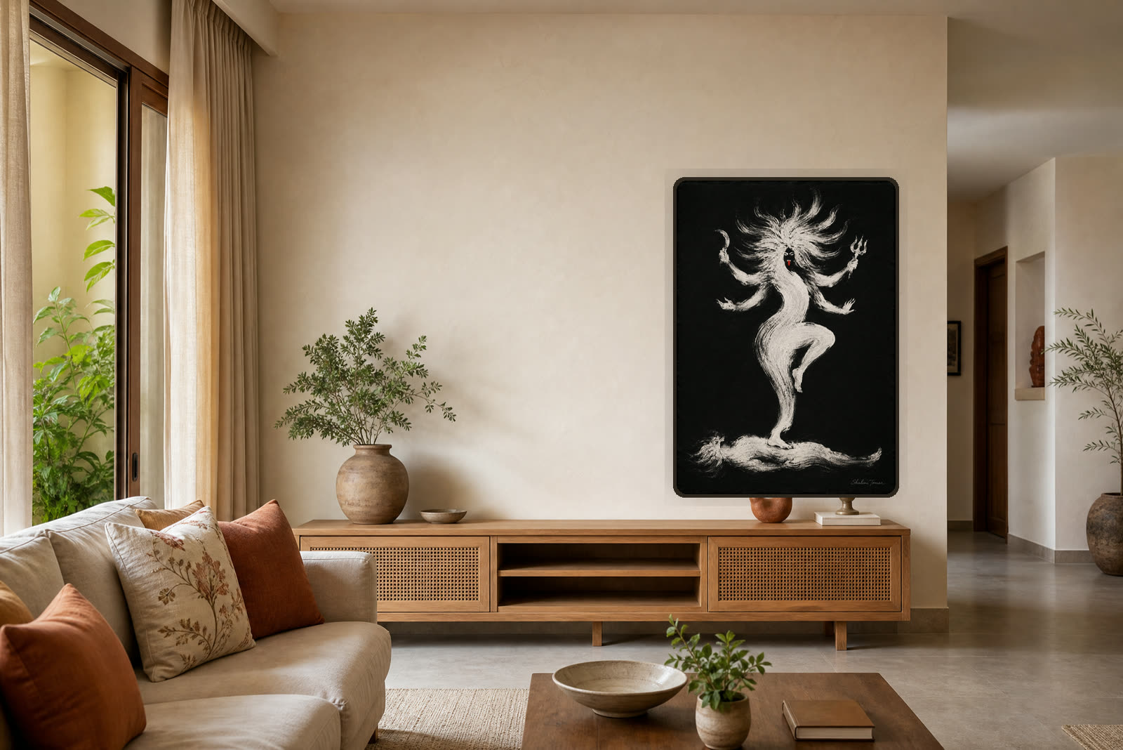 Mahakali: Dance Over Darkness — Warm living room